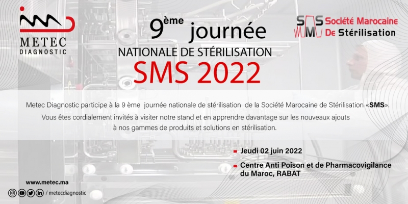 Participation METEC DIAGNOSTIC à la 9ème journée nationale SMS 2022